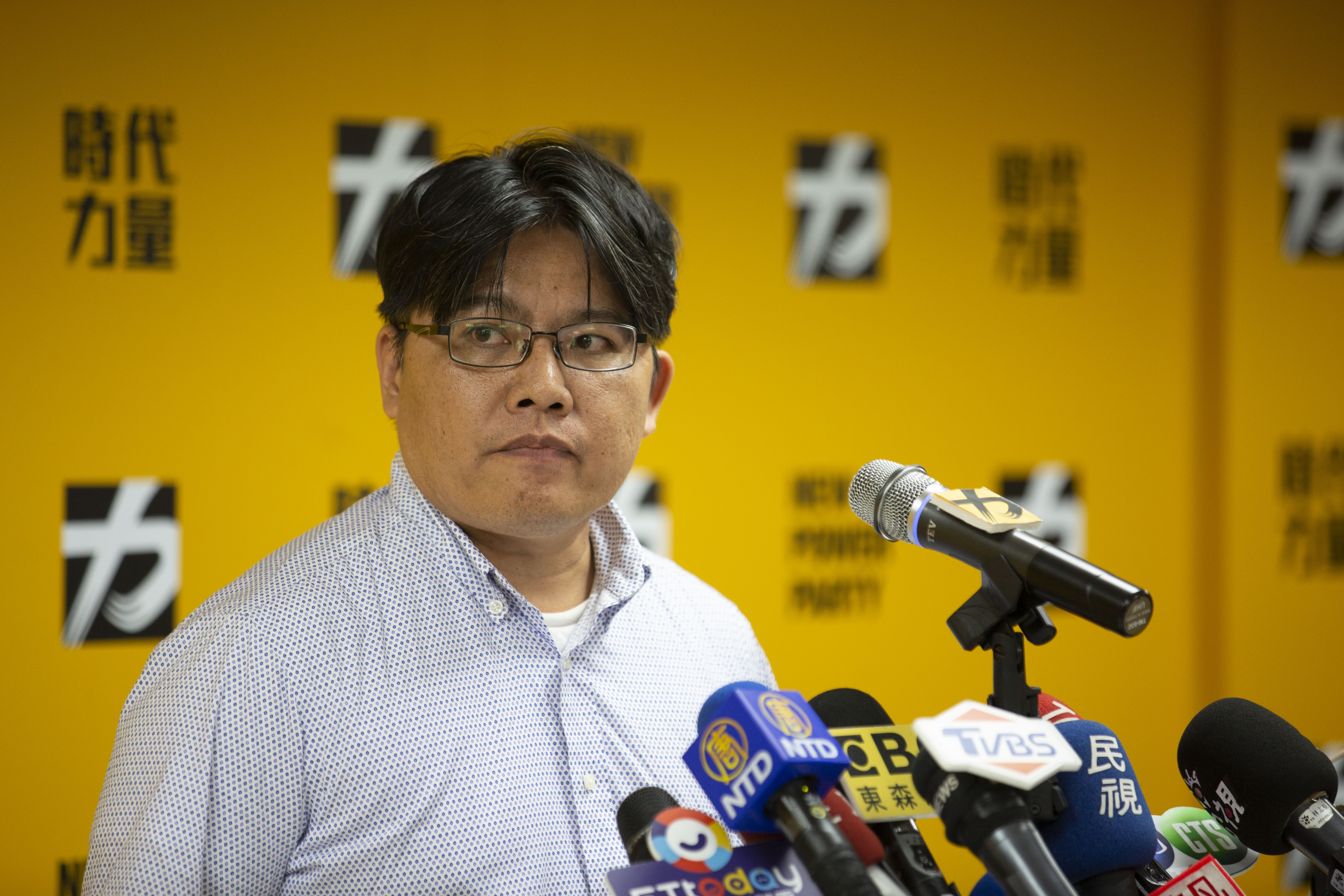 圖為時代力量立委邱顯智。攝影 / 楊子磊